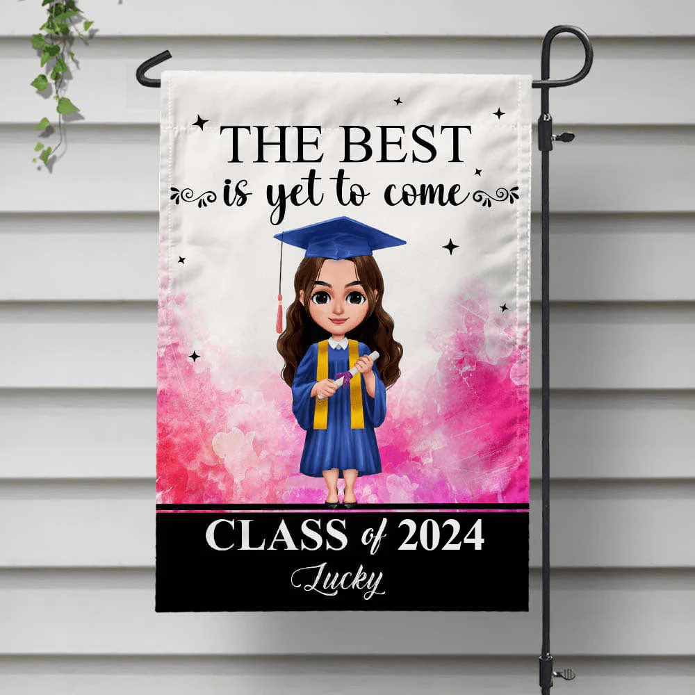 The Best Is Yet To Come Graduation Garden Flag HN590 - Image 11