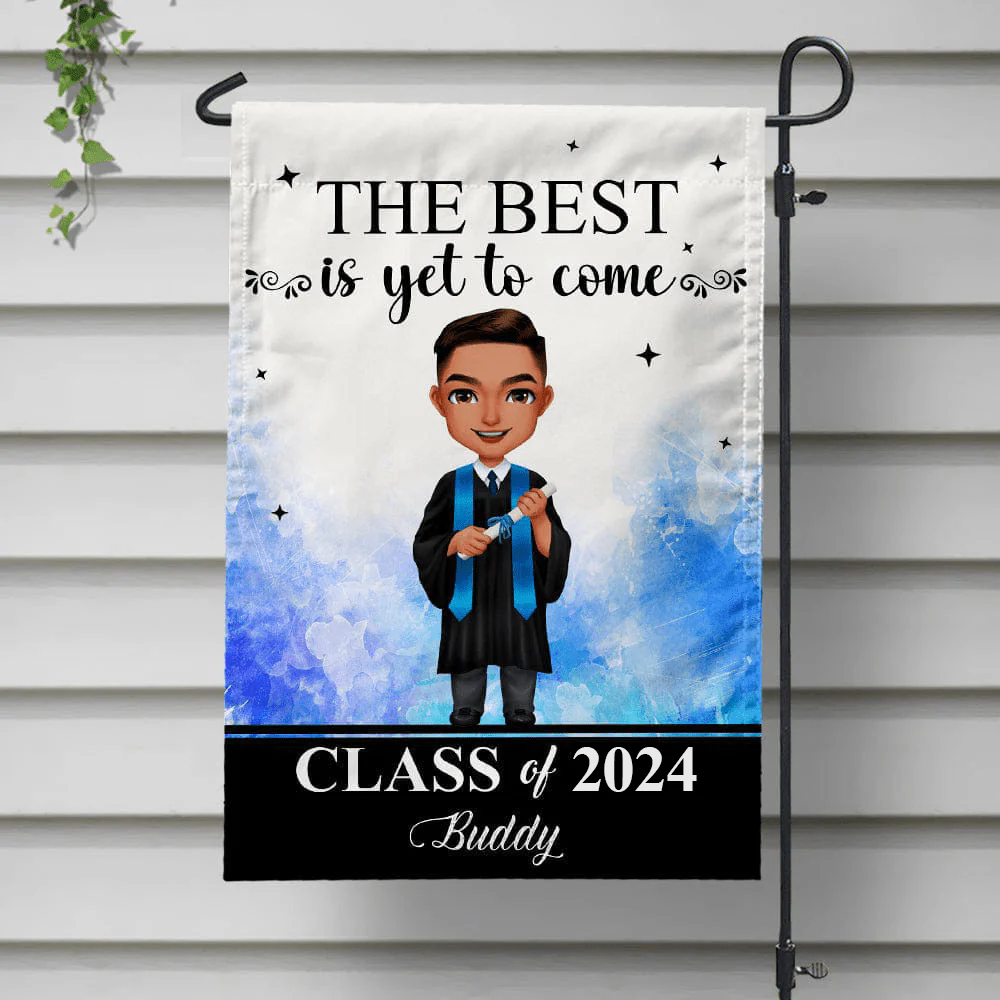 The Best Is Yet To Come Graduation Garden Flag HN590 - Image 13