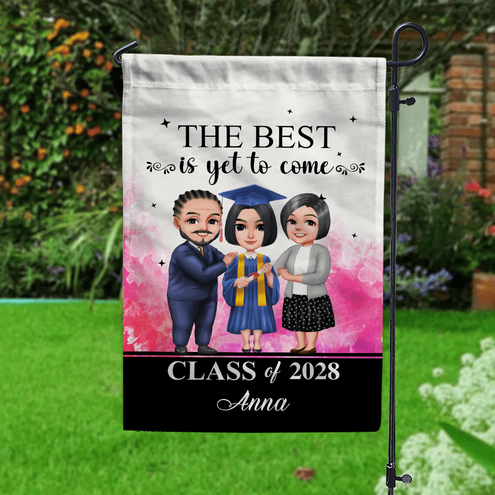 The Best Is Yet To Come Graduation Garden Flag HN590 - Image 3