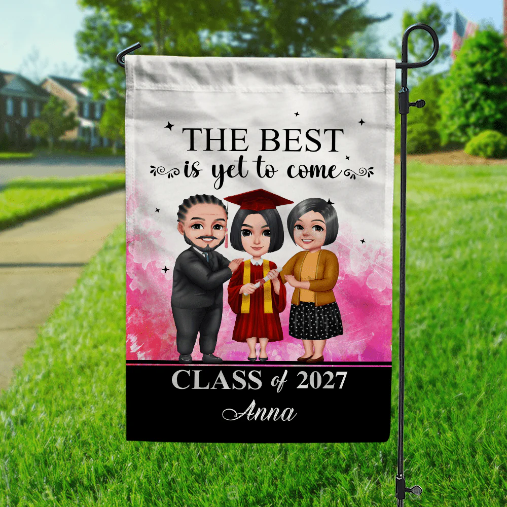 The Best Is Yet To Come Graduation Garden Flag HN590 - Image 8