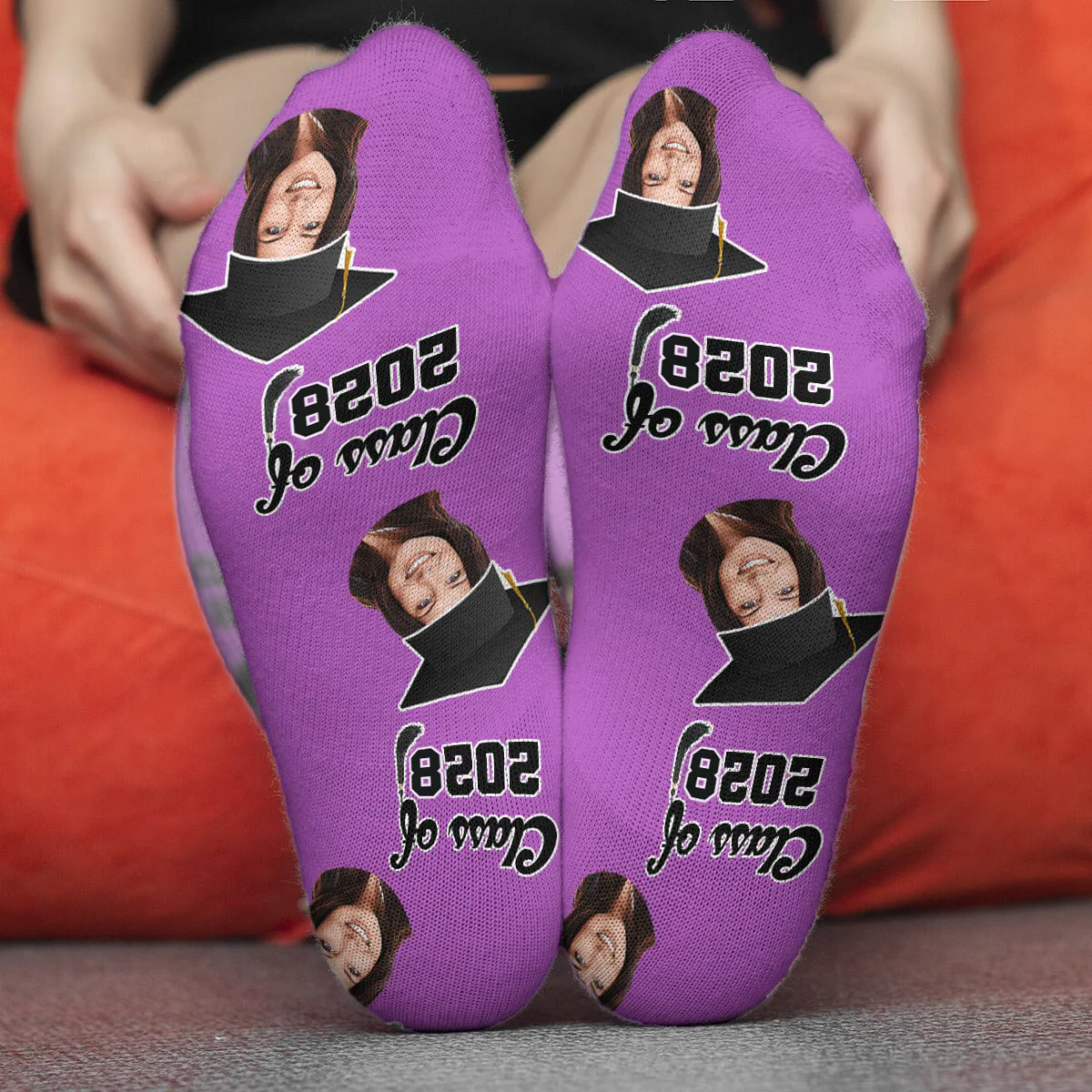 Upload Photo Graduation Socks HN590 891928 - Image 8