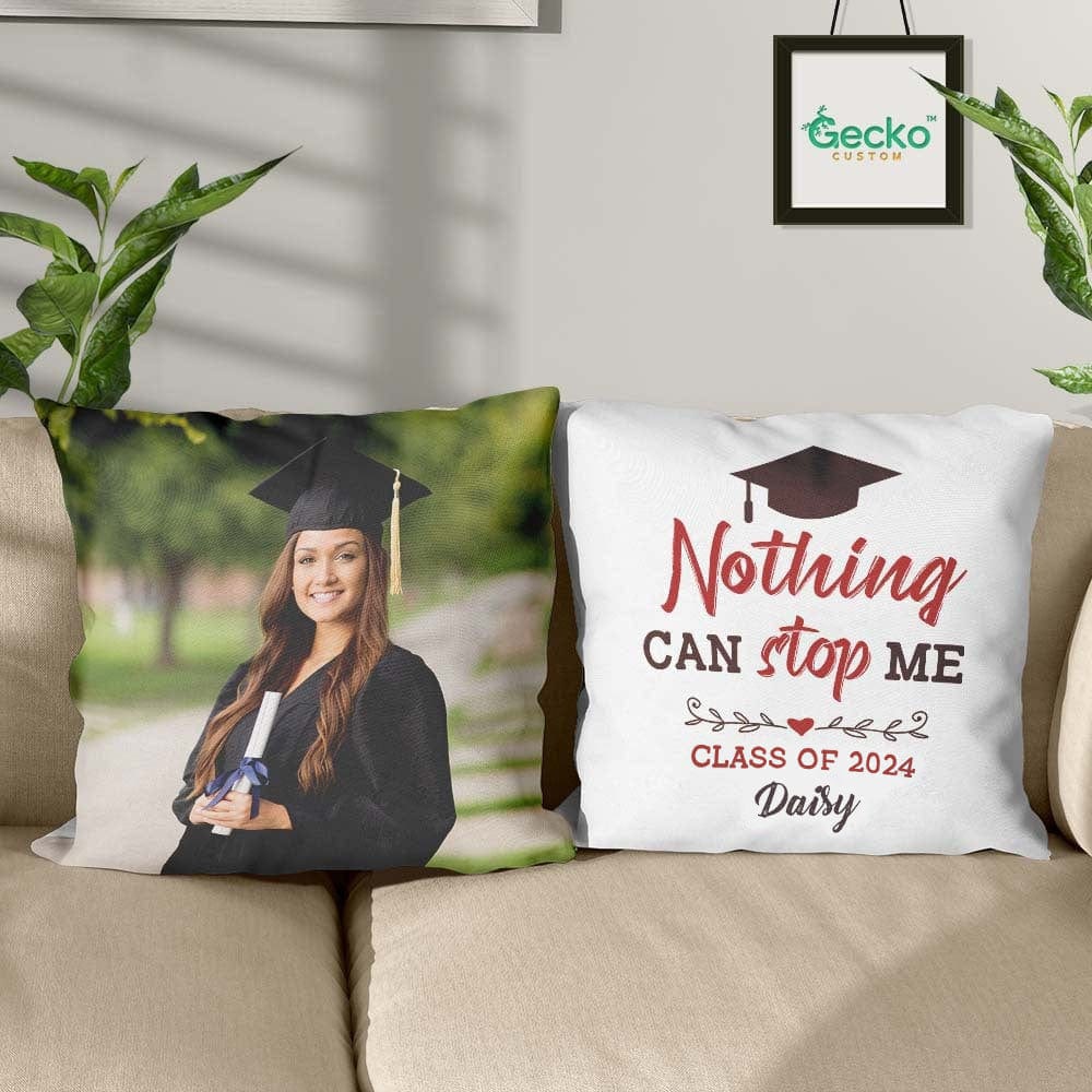 Nothing Stop Me Graduation Throw Pillow 890341 - Image 2