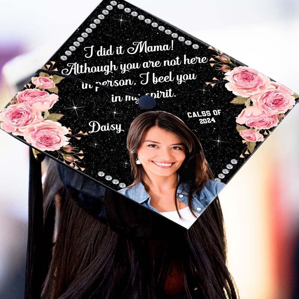 Personalized Custom Text And Photo Graduation Topper HN590