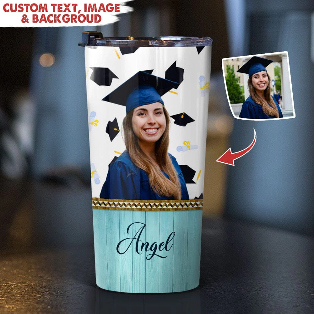 Personalized Custom Photo Graduation Tumbler HN590 - Image 2