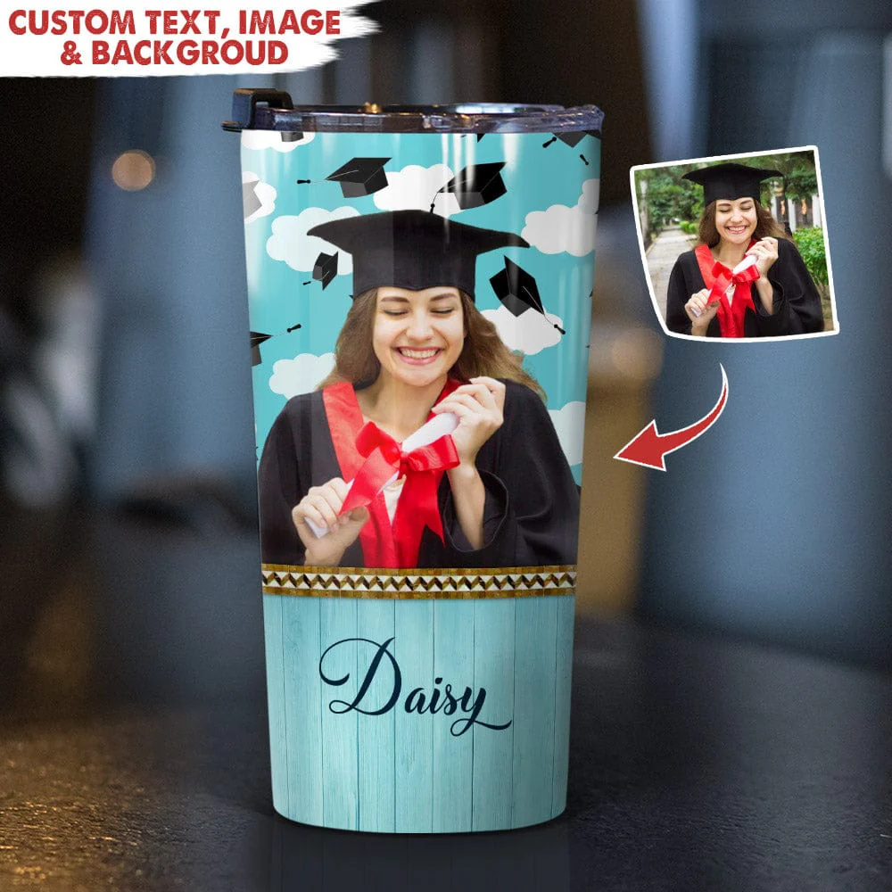 Personalized Custom Photo Graduation Tumbler HN590 - Image 3