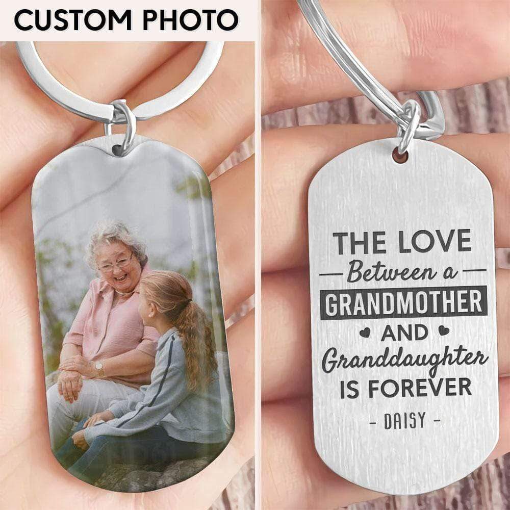 The Love Is Forever Grand Daughter Family Metal Keychain HN590