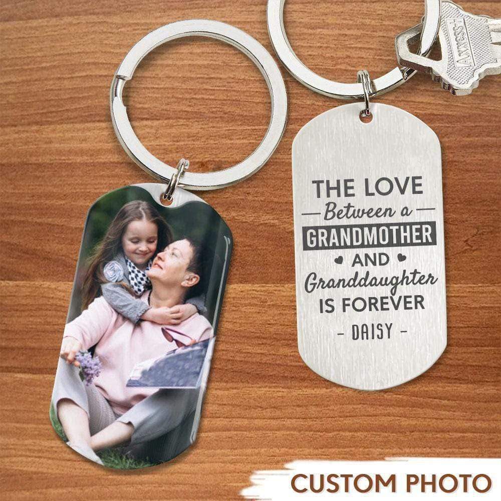 The Love Is Forever Grand Daughter Family Metal Keychain HN590 - Image 2