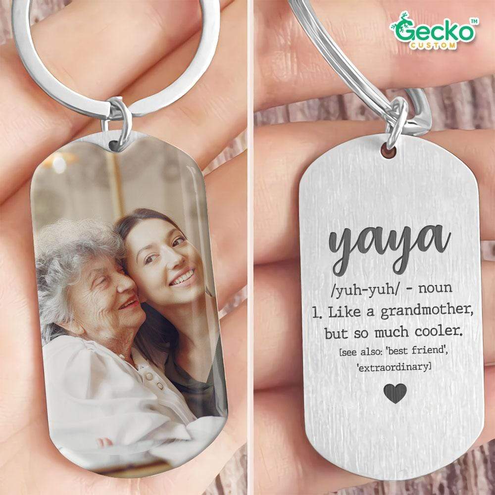 Yaya Grandma Family Metal Keychain HN590