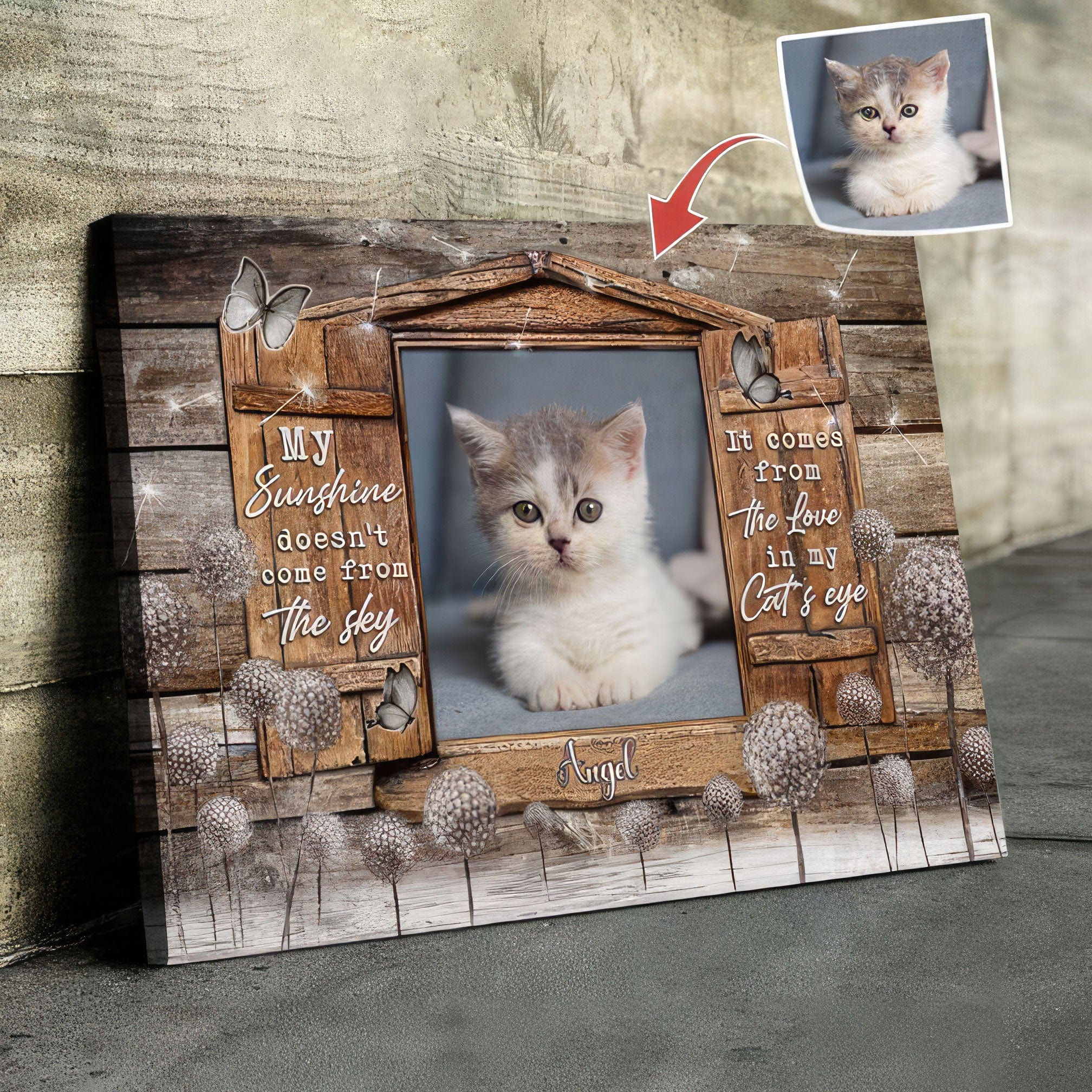 Personalized Upload Photo Loss Dog/Cat Canvas HN590 - Image 3
