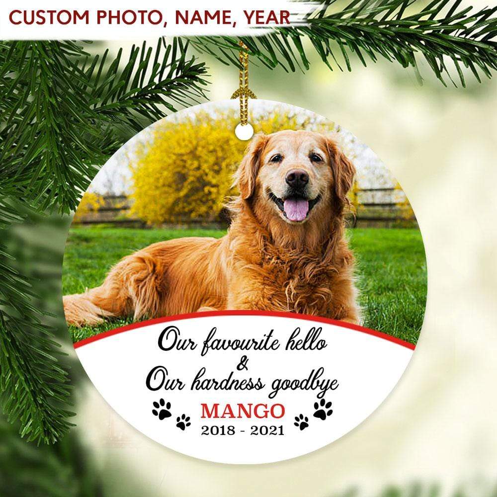 Our Favourite Hello Our Hardness Goodbye Loss Dog Ornament HN590 891349 - Image 3