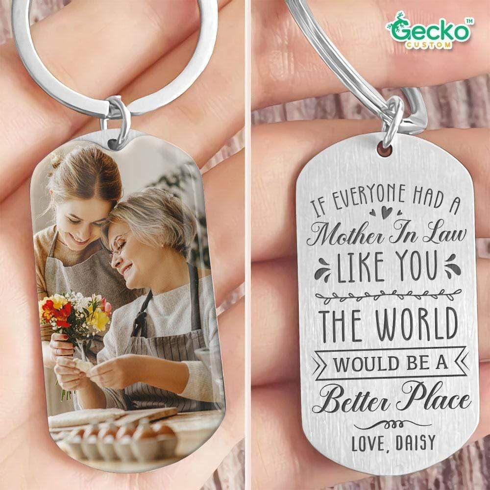 Mother In Law Like You My Step Mother Family Metal Keychain HN590