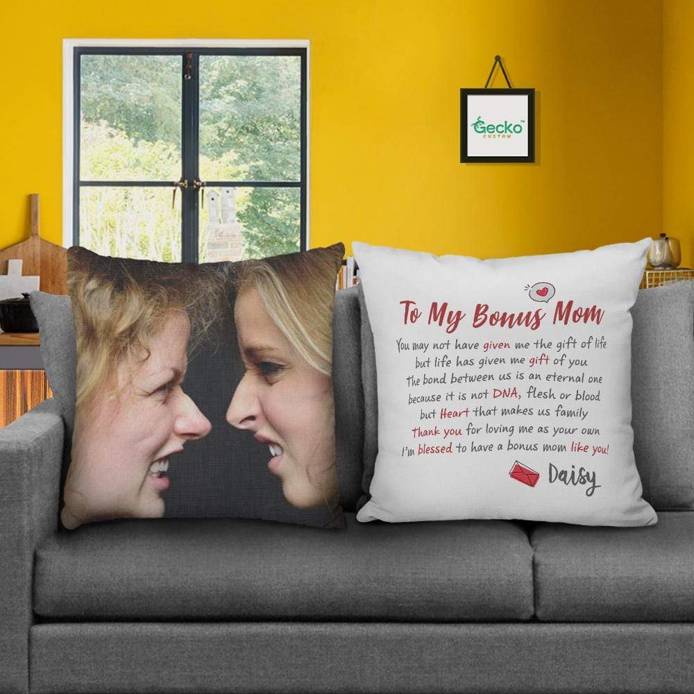 To My Bonus Mom Stepmother Family Throw Pillow HN590 - Image 2