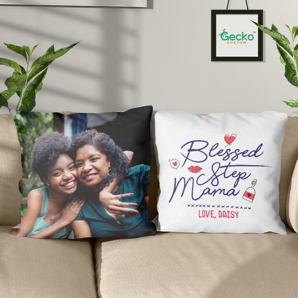 Blessed Stepmother Family Throw Pillow HN590