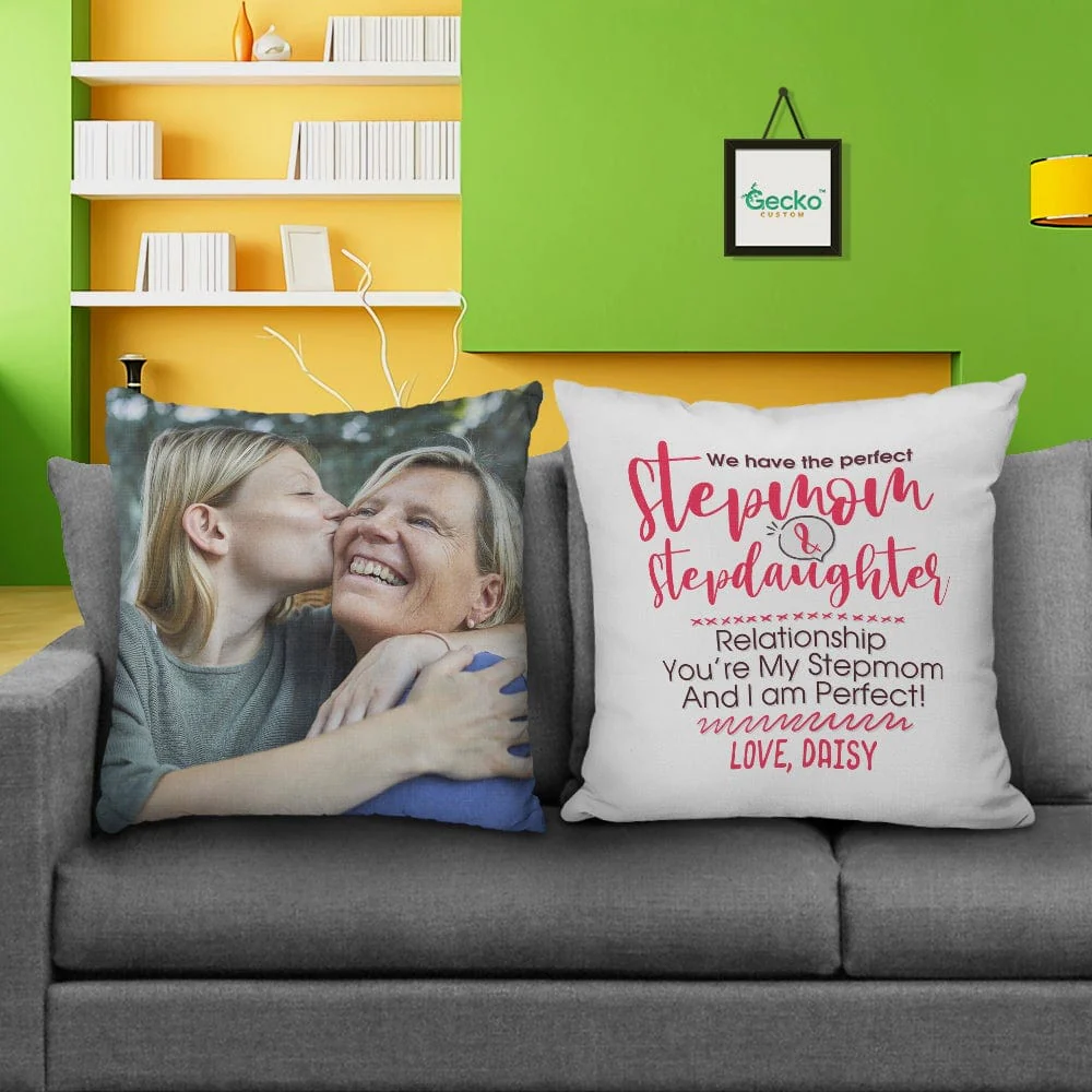 We Have The Perfect Stepmother Family Throw Pillow HN590 - Image 2