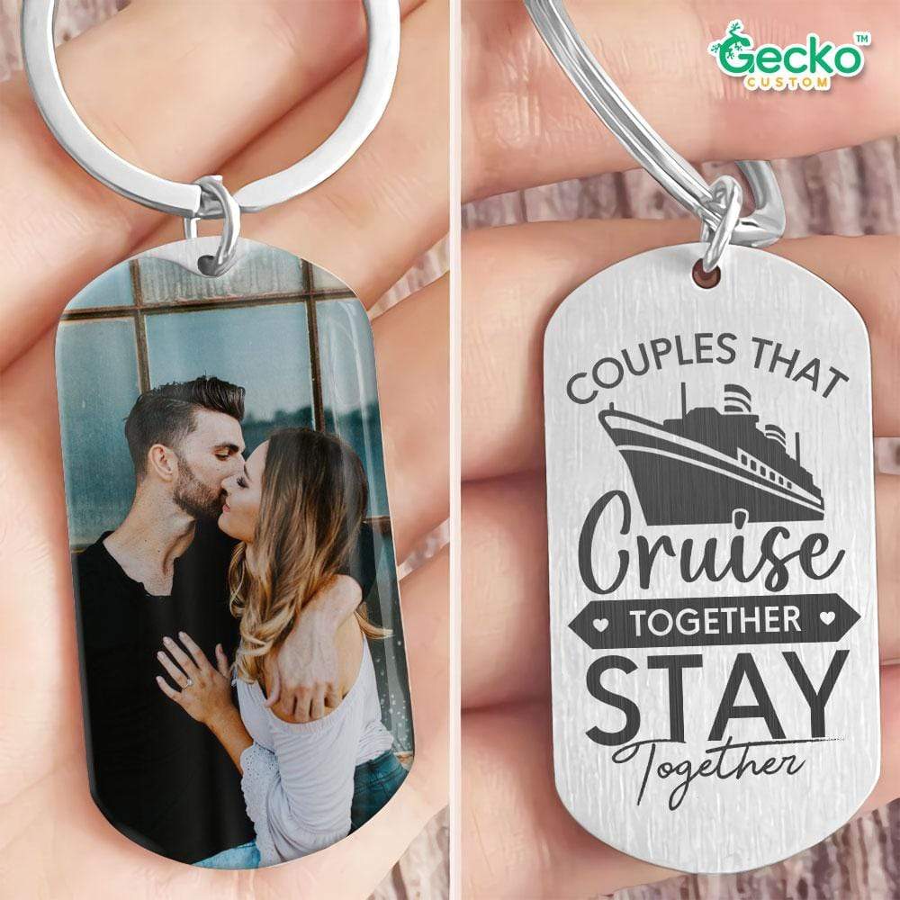 Couples That Cruise Together Valentine Metal Keychain HN590