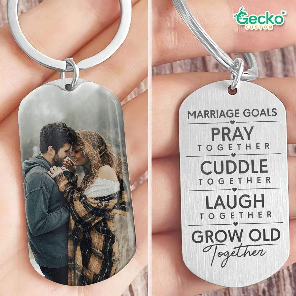 Marriage Goals Valentine Metal Keychain HN590