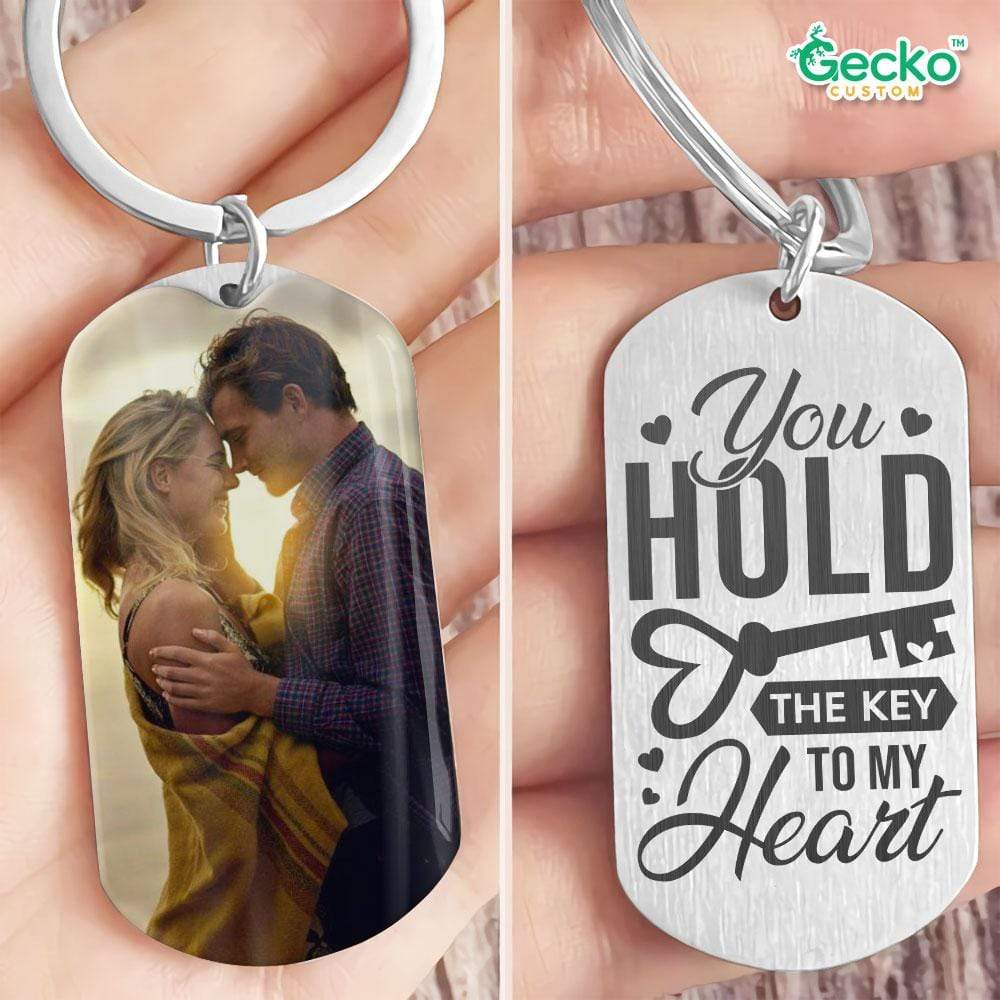 You Hold The Key To My Heart Valentine Metal Keychain HN590