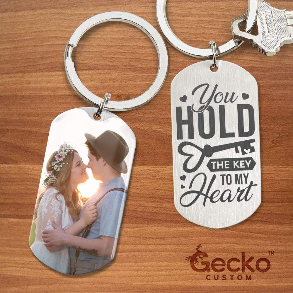 You Hold The Key To My Heart Valentine Metal Keychain HN590 - Image 2