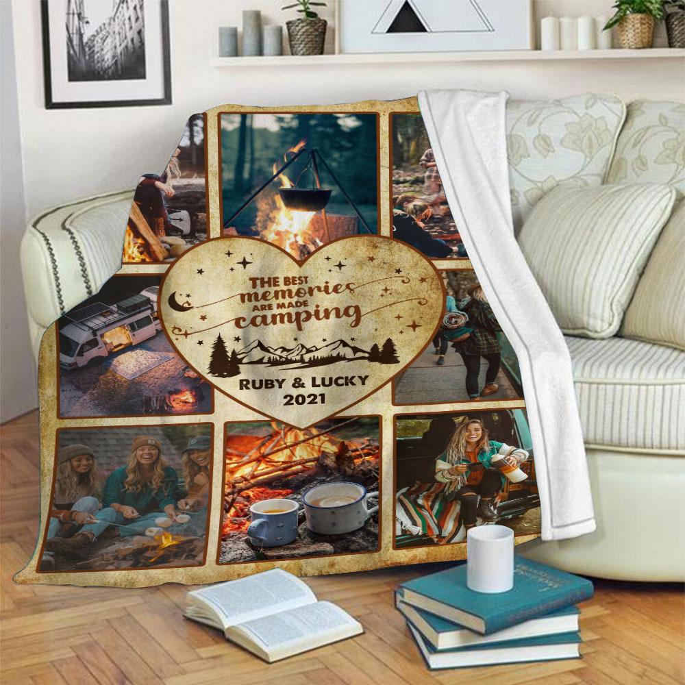 Making Memories One Campsite Photo Camping Blanket, Camping Gift HN590 895142 - Image 3