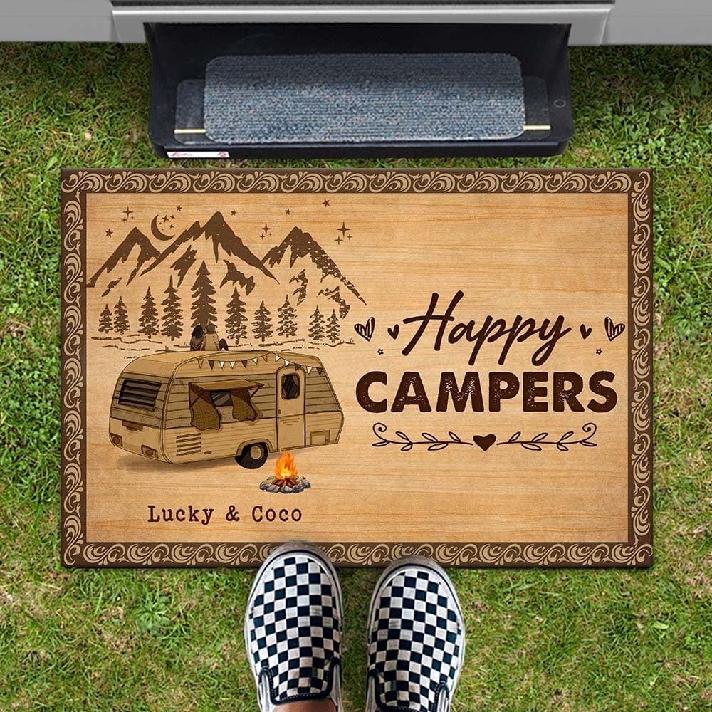Love Is To Stay Together Couple Camping Doormat K228 HN590 895148 - Image 4