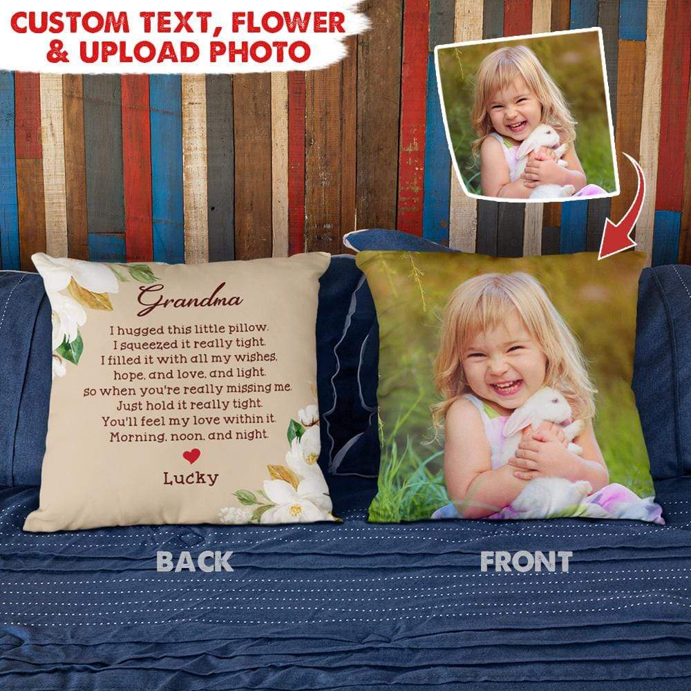 I Hugged This Little Pillow Family Pillow, Grandma Gift HN590
