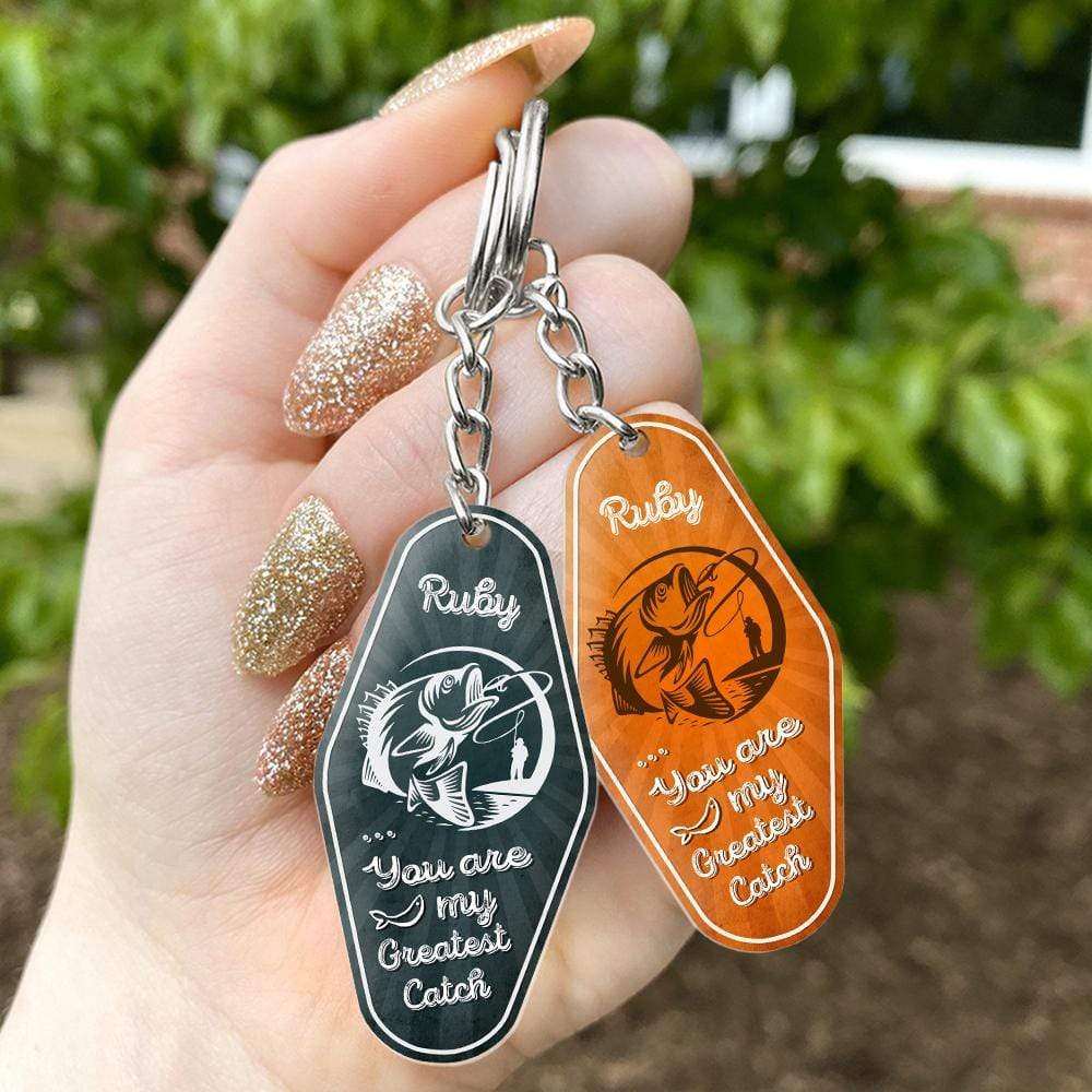 You Are My Greatest Catch Fishing Vintage Keychain, Gift For Fisherman HN590 - Image 3