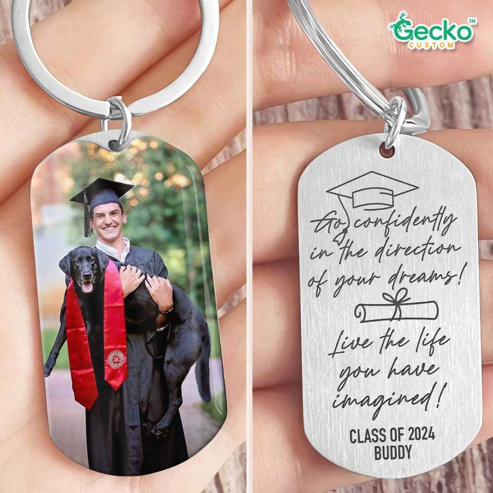Go Confidently In The Direction Of Your Dream Graduation Metal Keychain 890367 - Image 9