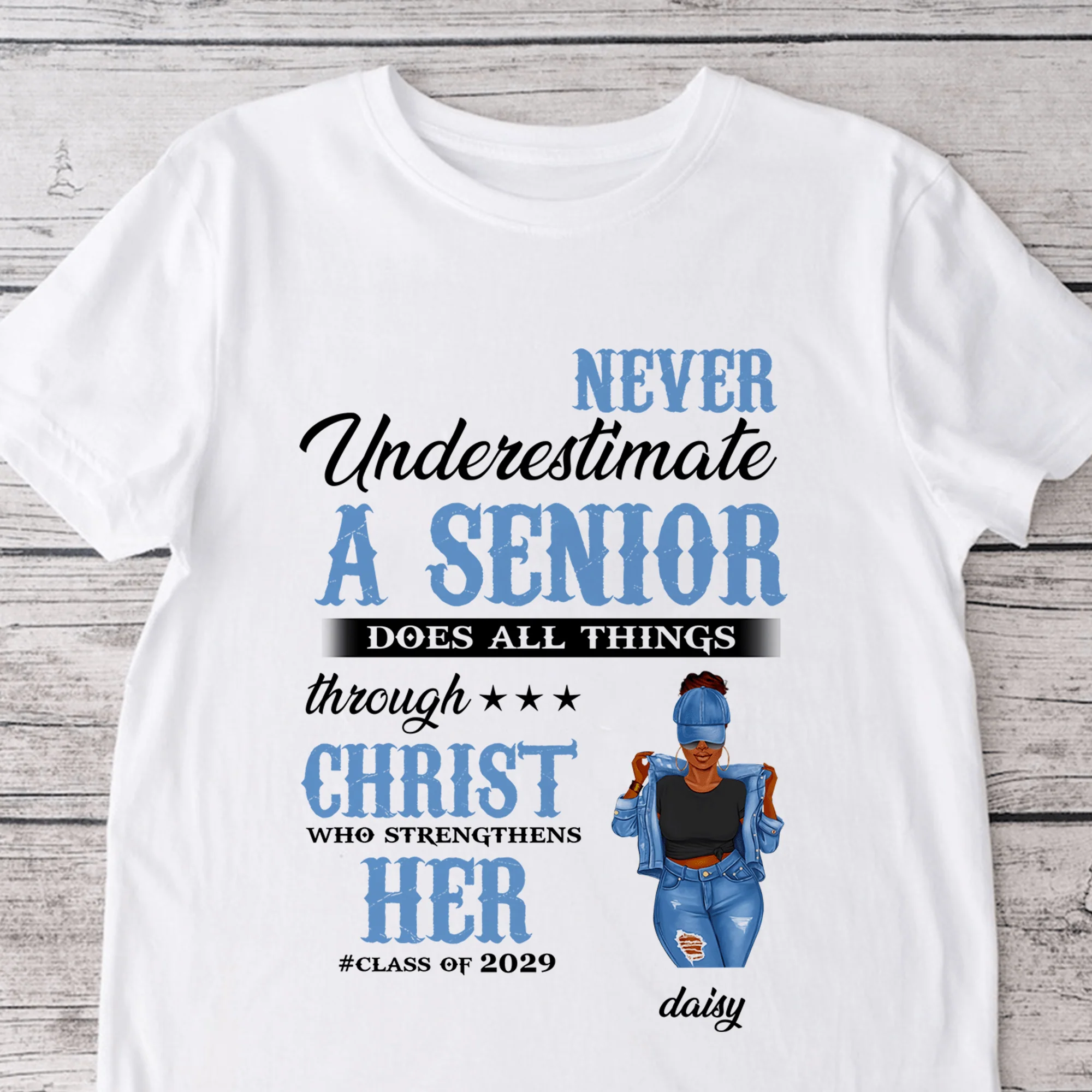 Never Underestimate A Senior Graduation Shirt, Back To School Gift HN590 HA75 891890 - Image 33