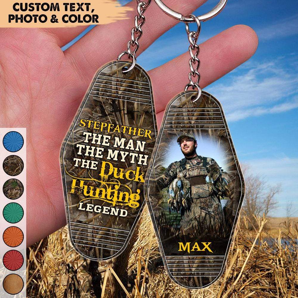 The Man The Myth The Duck Hunting Legend Vintage Keychain, Duck Hunting Gift, Gift For Dad/Grandpa HN590 - Image 2