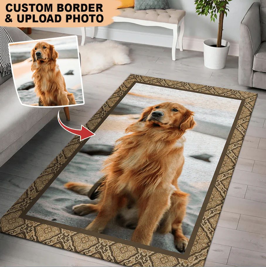 Upload Image/Remove Background Photo Rectangular Area Rug, Indoor Rug HN590 - Image 2