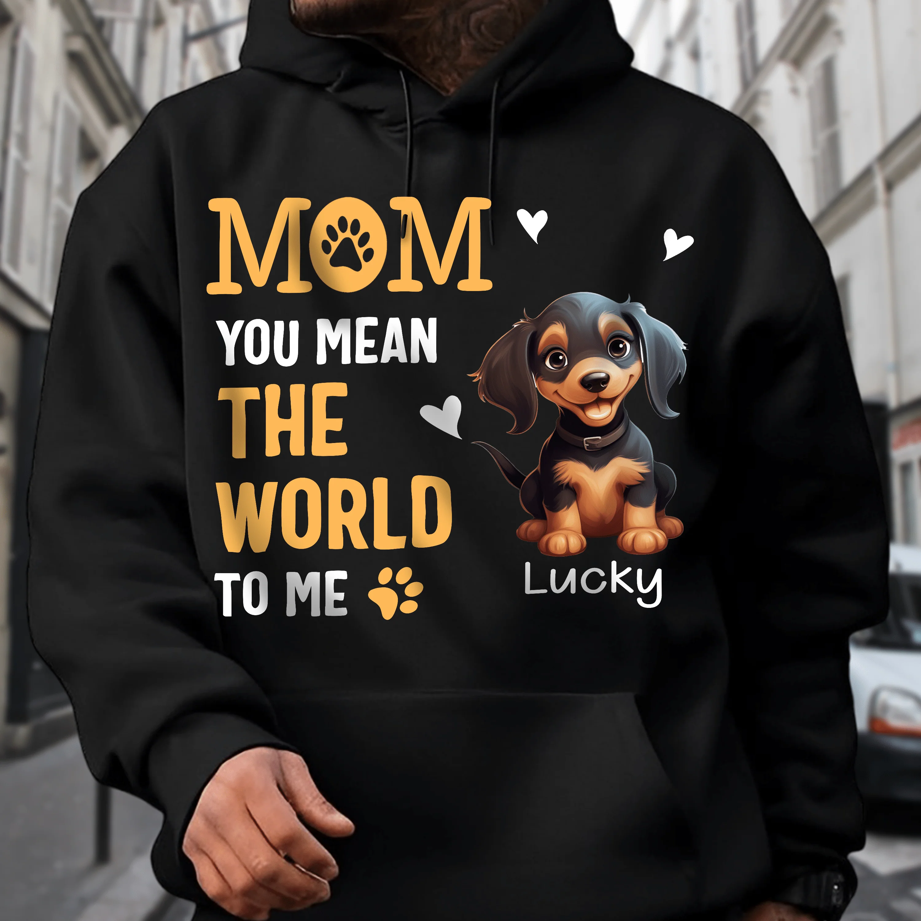 You Mean The World Dark Sweatshirt For Dog Lovers Personalized Gift N369 HO82 893518 - Image 5