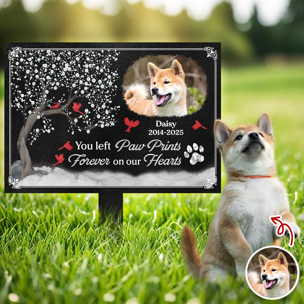 You Were My Favorite Hello And My Hardest Goodbye - Custom Pet Memorial Photo Garden Stake CH07 896344 - Image 2